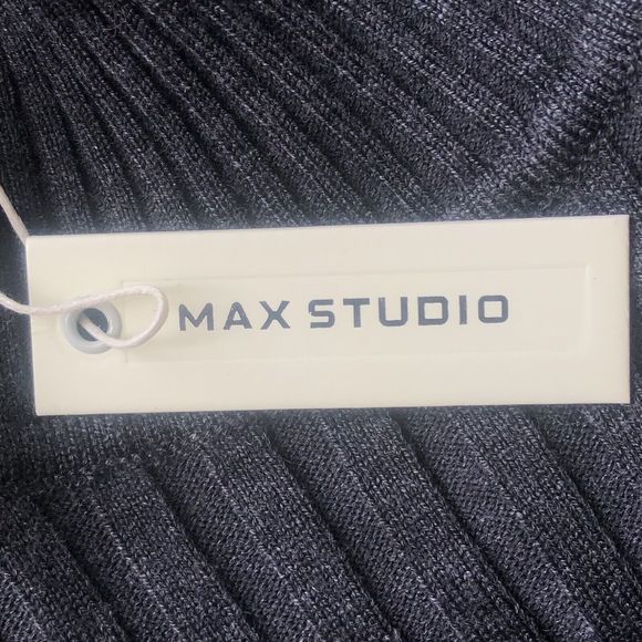 Max Studio Mock Turtle Neck Ribbed  Top Portion Sweater Dress Size XS NWT - Picture 8 of 11